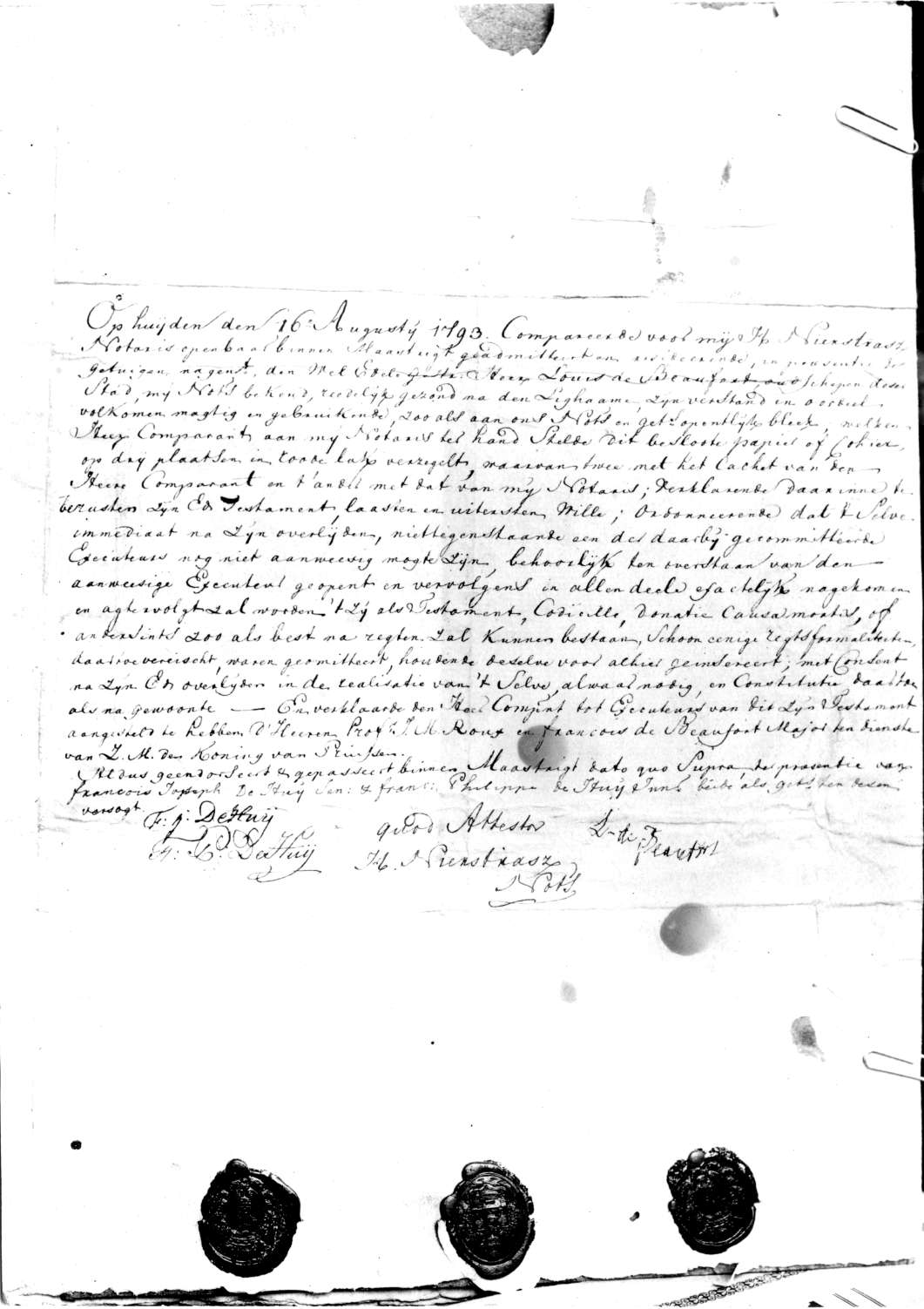 Hendrik N. letter